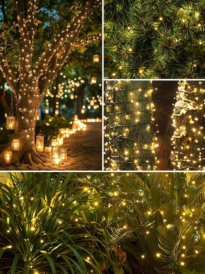 4 Pack 400 LED Solar String Lights - Image 6