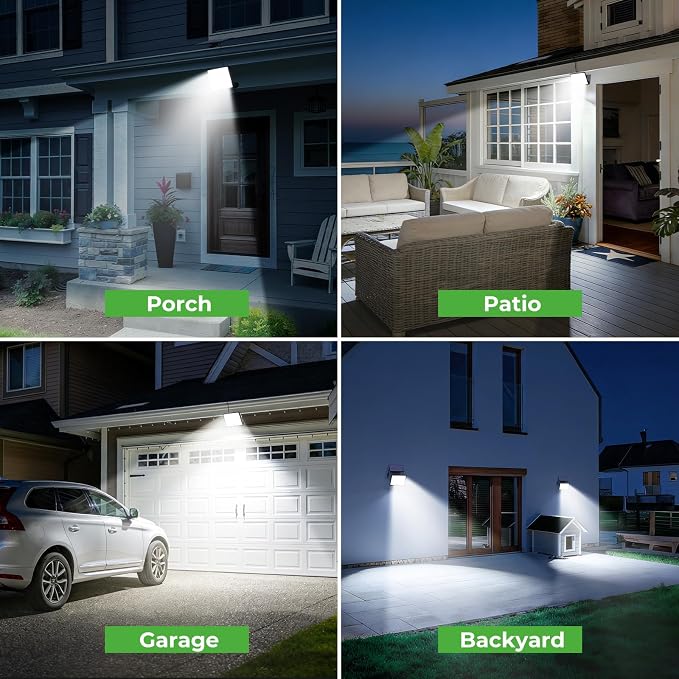 nipify Solar Motion Lights Outdoor, 3 Modes Split Solar Security Light - Image 8
