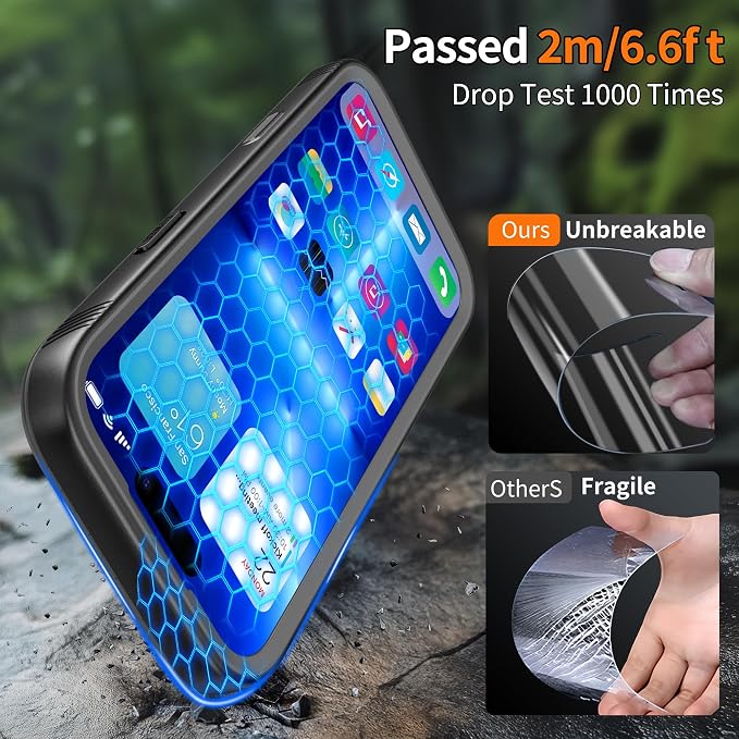 Cozycase for iPhone 17 Pro Max Waterproof Case Full-Body Bumper Shockproof - Image 4