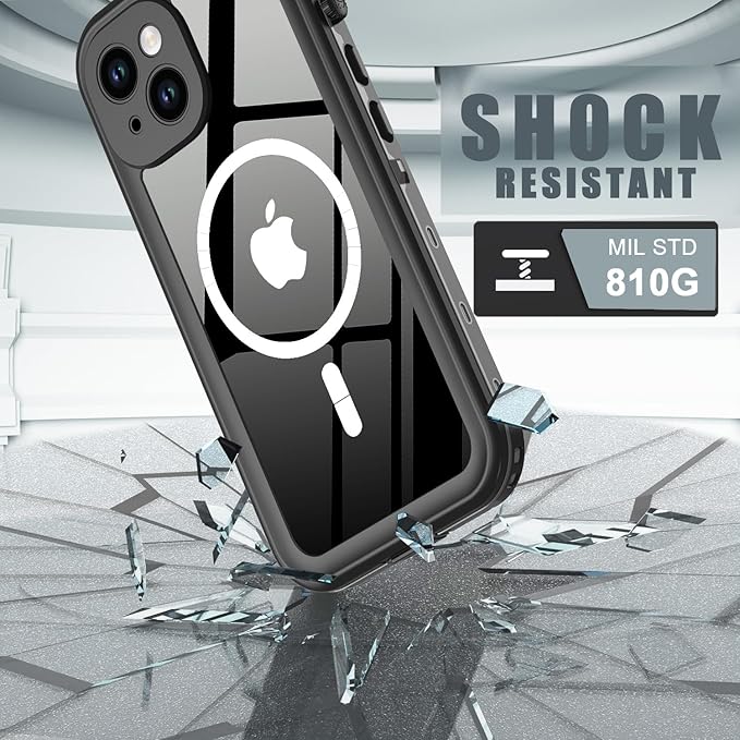 for iPhone 14 Plus Case Waterproof, Full-Body Hard Case Built-in - Image 4