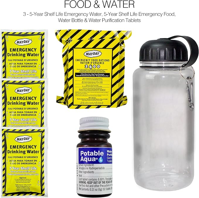 Ready America 72 Hour Deluxe Emergency Kit, 1-Person 3-Day Backpack, First Aid - Image 2