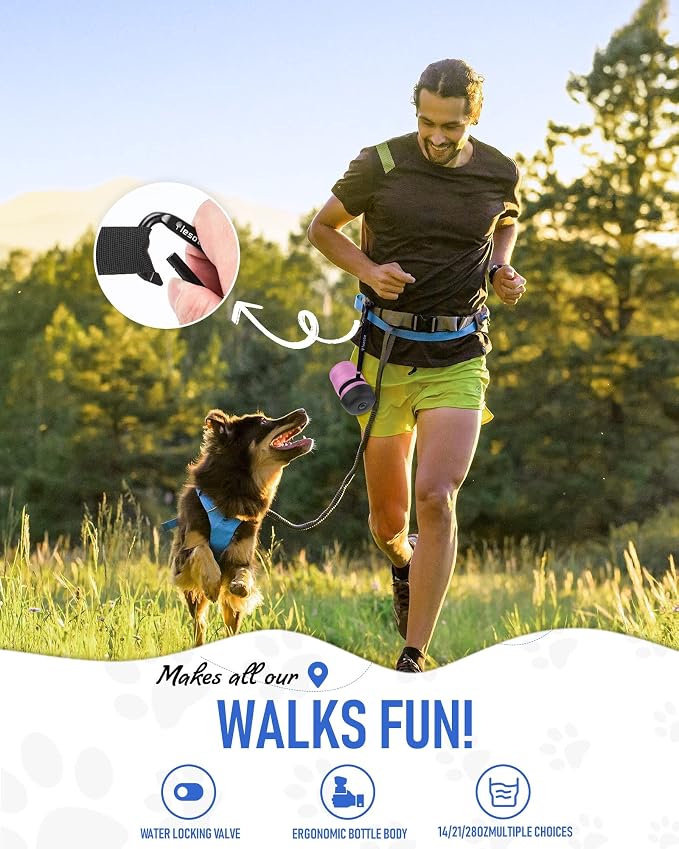 lesotc Dog Water Bottle, Portable Pet Dispenser - Image 5