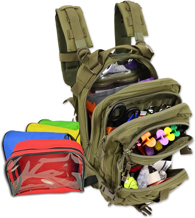 Lightning X Stocked EMS/EMT Trauma & Bleeding First Aid Responder Medical by LightningXProducts