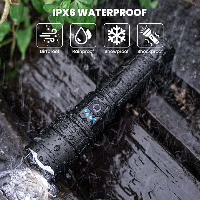 Kmivo Rechargeable Led Flashlight High Lumens - Image 7