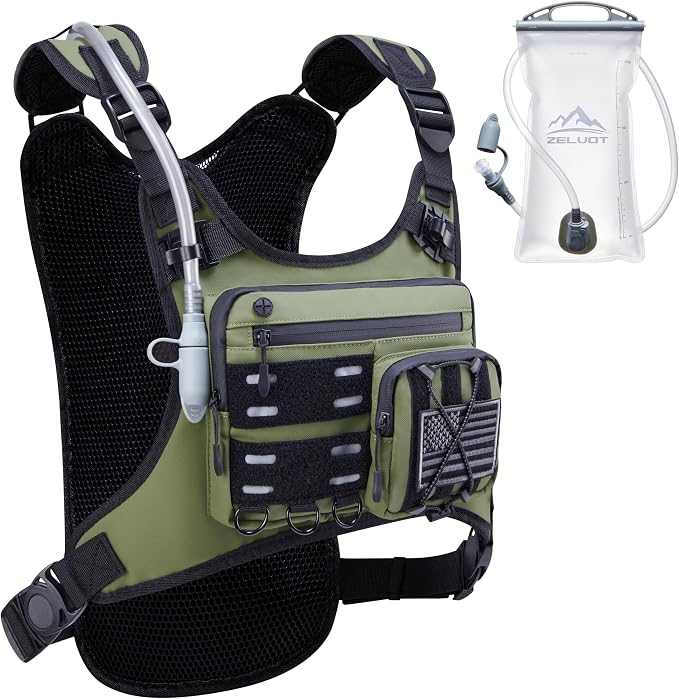 Zelvot Running Vest with 2L Water Bladder, Hydration Backpack, U.S. Original by Zelvot