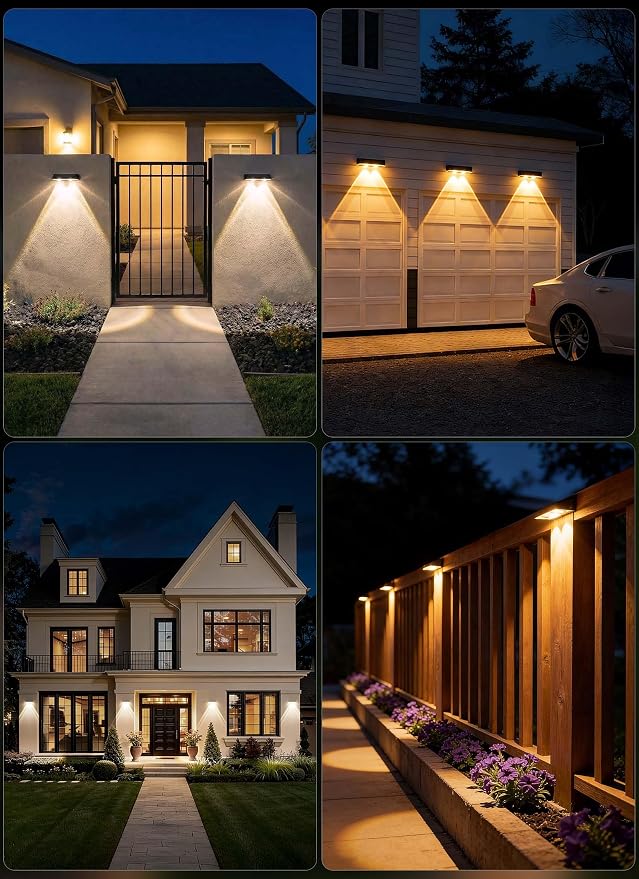Brightown 12 Pack Solar Lights Outdoor Waterproof, Color Changing Solar Fence - Image 7