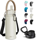 KXIAOCHEN Insulated Water Bottle, Stainless Steel Water Bottle, 2 Lids by KXIAOCHEN