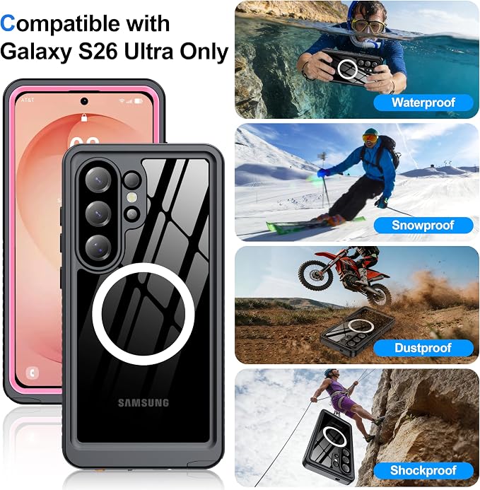 ANTSHARE IP68 Waterproof Case for Samsung Galaxy S26 Ultra - Image 8