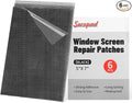 Secopad 5" x 7" Black/Grey Screen Repair Kit, Strong Adhesive Fiberglass Mesh by Secopad