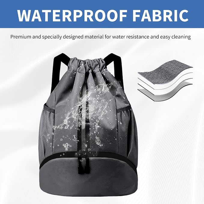JELUTAR Drawstring Backpack Gym Bag - Image 5