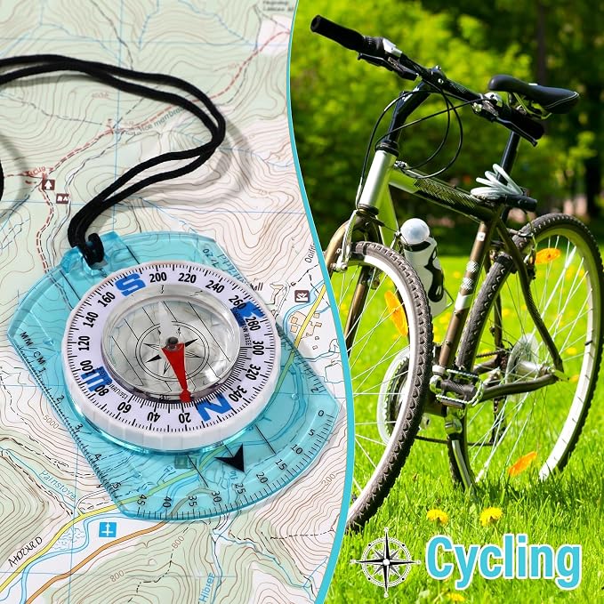 20 Pcs Acrylic Orienteering Compass Hiking Backpacking Survival Reliable - Image 5