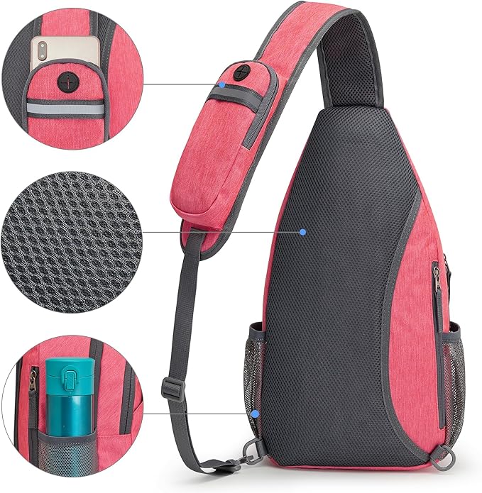 G4Free Sling Bag RFID Blocking Sling Backpack Crossbody Chest Bag Daypack - Image 6