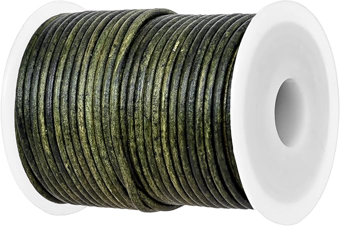 GENIQUE Real/Genuine Round Leather String Cord by GENIQUE