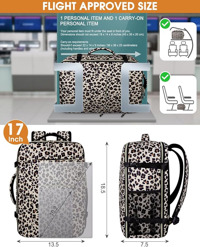 Capolo Travel Backpack for Women Men Waterproof Laptop Backpack Airlines - Image 5