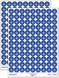Compass Rose Nautical Star Navigation Map 200+ Round Stickers by Sniggle+Sloth