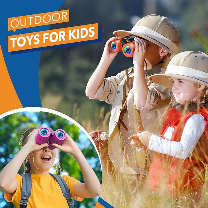 3-8 Year Old Boy Girl Toys: LET'S GO! Shockproof Binoculars - Image 3