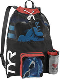 TYR Big Mesh Mummy Backpack for Swim, Gym and Workout Gear, 40-Liter Capacity by TYR