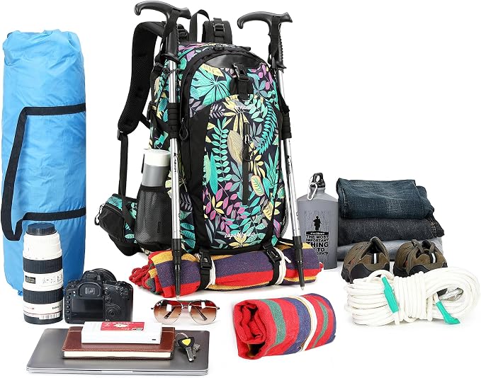 FENGDONG 40L Waterproof Lightweight Outdoor Daypack Hiking, Travel Backpack - Image 6