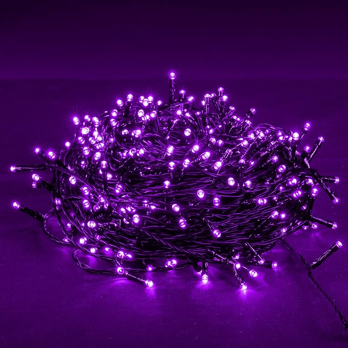 DAZZLE BRIGHT Halloween 300 LED String Lights, 100FT Connectable String Lights - Image 4