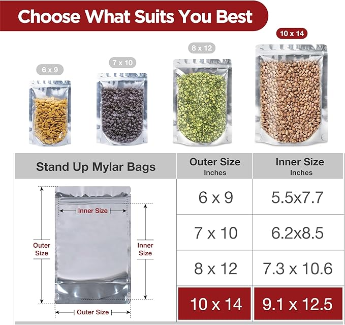 BELLE KR® Clear Mylar Bag 8"x12" - Image 2