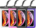 Waterproof Cell Phone Pouch : 4 Pack Float Clear Cell Holder Protector by Newppon