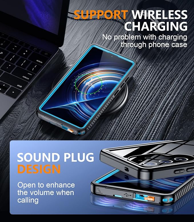 Temdan Designed for Samsung Galaxy S25 Ultra Case Waterproof, Built-in Lens & - Image 6