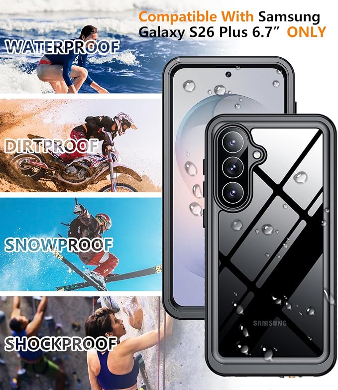 Temdan Designed for Samsung Galaxy S26 Plus Case Waterproof, Built-in Lens & - Image 6