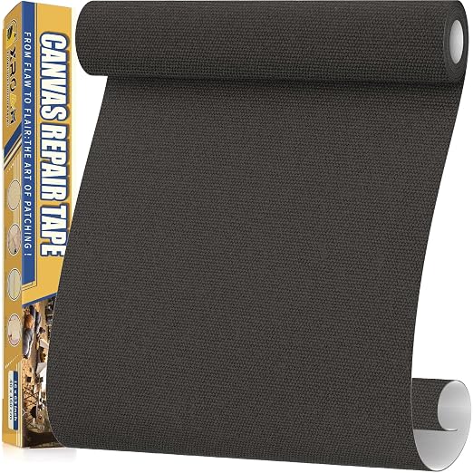 Canvas Repair Tape, 16 x 63 Inch Waterproof Heavy Duty Fabric Tape by ProfessionalFurnitureRepair