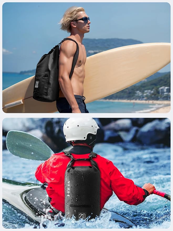 HEETA Waterproof Dry Bag with Front Zippered Pocket - Image 5