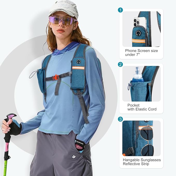 FIORETTO 10L Hiking Backpack for Women Men Mini Packable Backpack Lightweight - Image 2