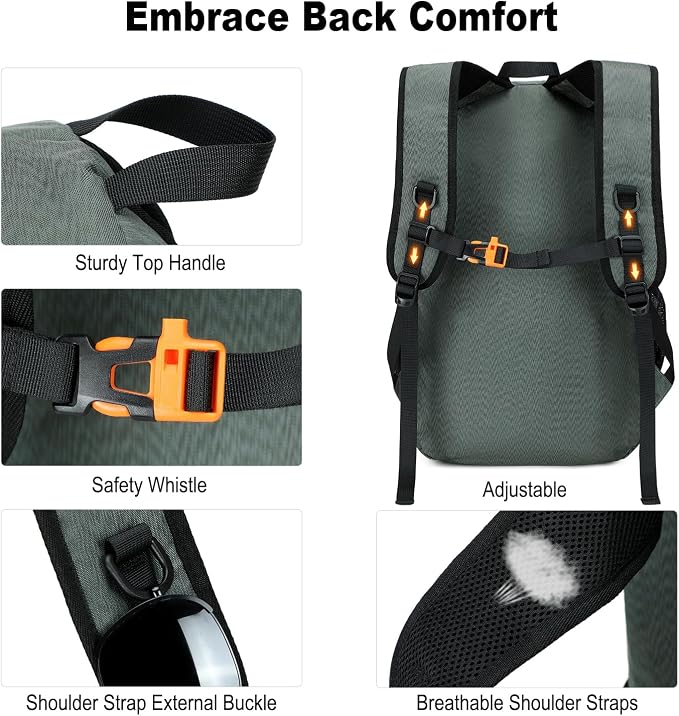 Nerlion Lightweight Foldable 35L Hiking Backpack Travel Backpack - Image 5