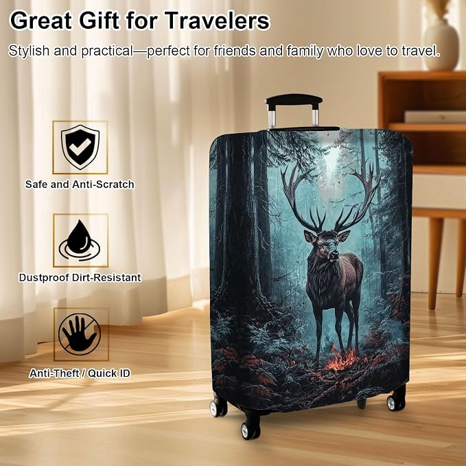 Luggage Cover Protector for 22-24 Inch Suitcases, TSA Approved Elastic Travel - Image 7