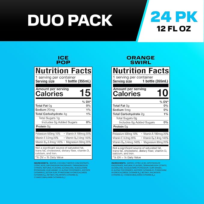 PRIME Hydration Ice Pop & Orange Swirl Sports Drinks - Image 2