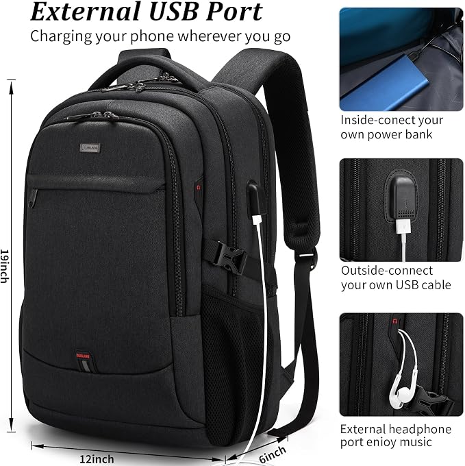 DUSLANG 17 Inch Laptop Backpack - Image 7