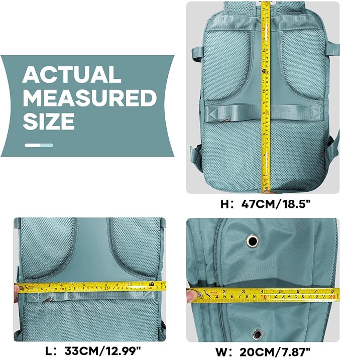 coowoz Large Travel Backpack For Women Men, Carry On Rucksack Flight Approved - Image 9