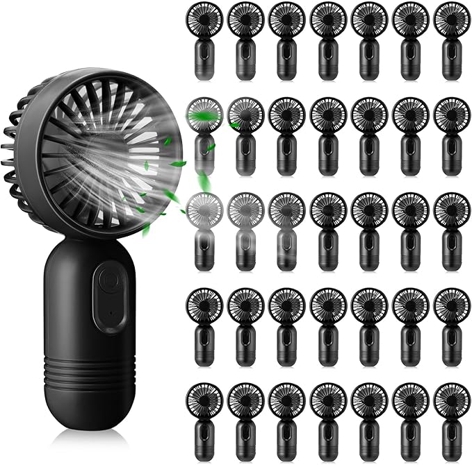 Rossesay 36 Pcs Mini Portable Fan Bulk Cute Handheld Lightweight Small Little by Rossesay