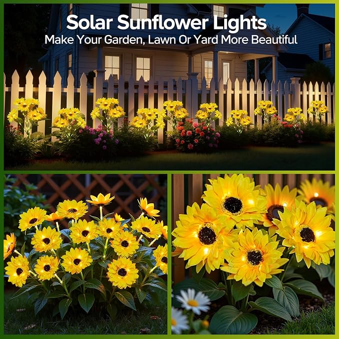 Solar Sunflower Lights Outdoor Waterproof - Image 2