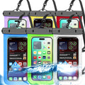 6 Pack Multicolor Waterproof Phone Pouch, Large Phone Waterproof Case Dry Bag by Famoby