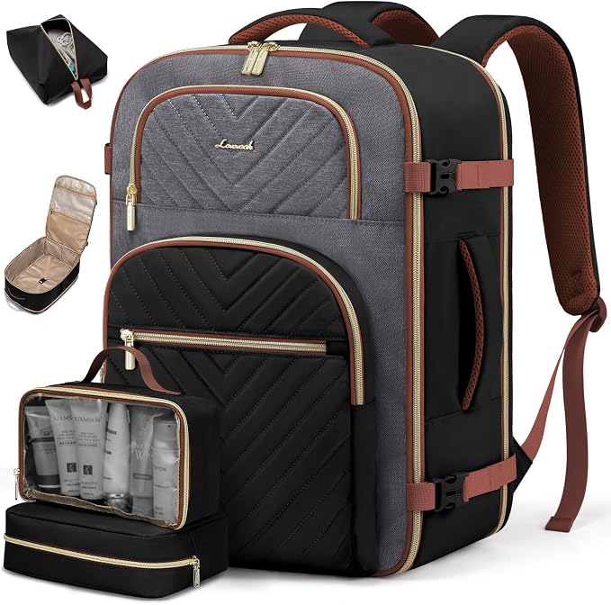 LOVEVOOK Travel Backpack Carry on Flight Approved 40L, Waterproof TSA Travel by LOVEVOOK