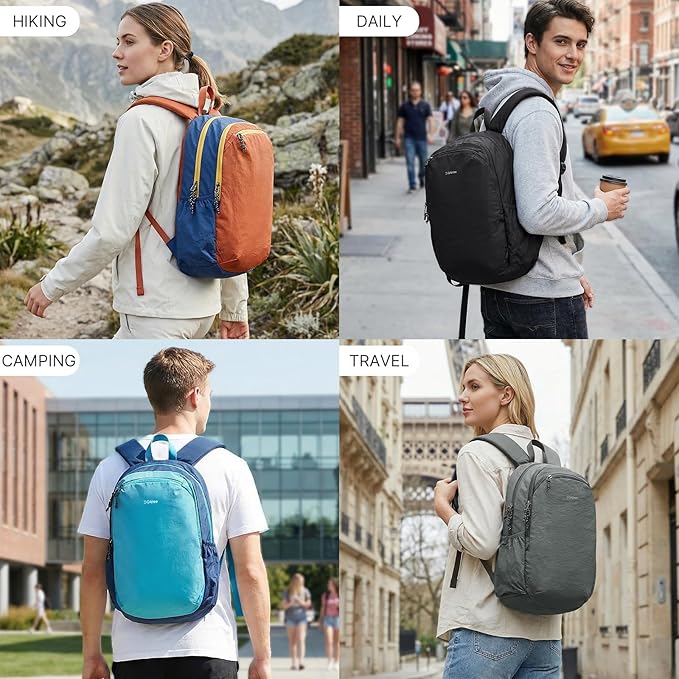 G4Free 15L Hiking Backpack Lightweight Small Travel Backpack Casual Daypack - Image 7