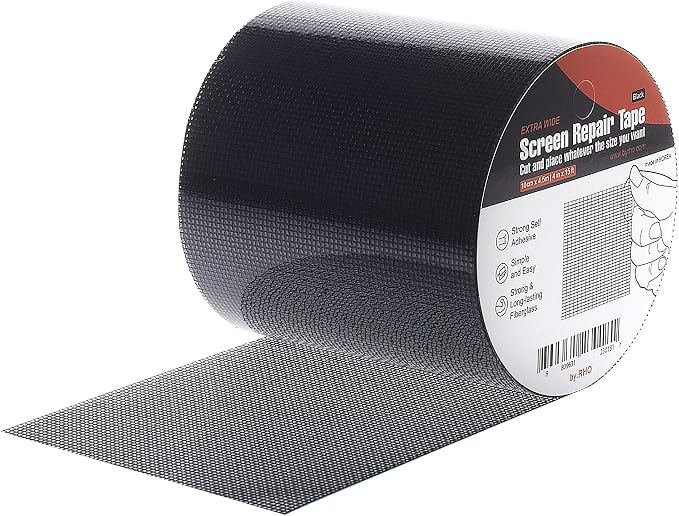 by.RHO Screen Repair Kit, Extra Wide, Adhesive & Waterproof, Fiberglass by byRHO