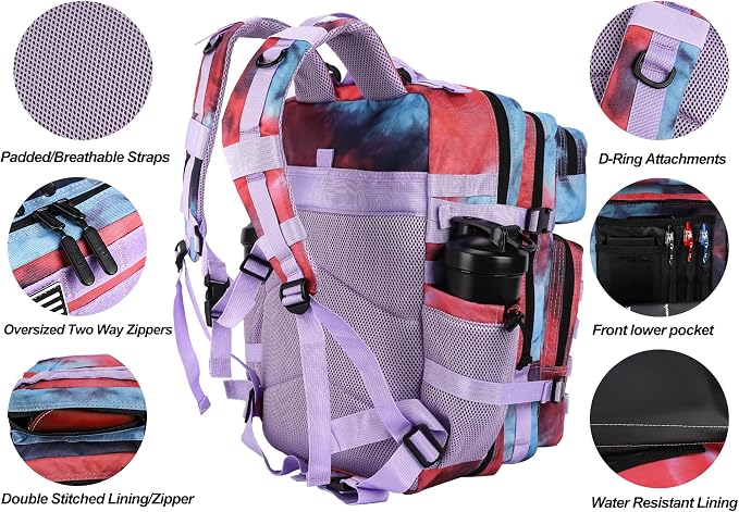 LHI Military Tactical Backpack for Men and Women 45L Army 3 Days Assault Pack - Image 5