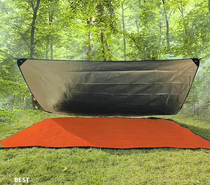 Heavy Duty Survival Blanket -Multifunctional Reflective Tarp Thermal Blanket - Image 5