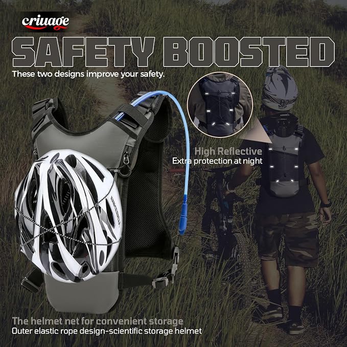 Criuage USA Original Patent Running Hydration Vest Backpack, Lightweight Chest - Image 7