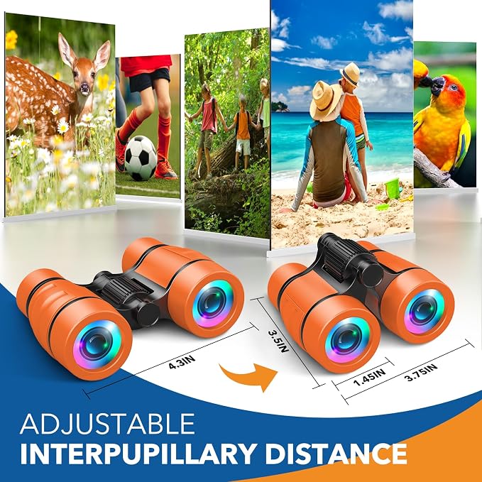 3-8 Year Old Boy Girl Toys: LET'S GO! Shockproof Binoculars - Image 6