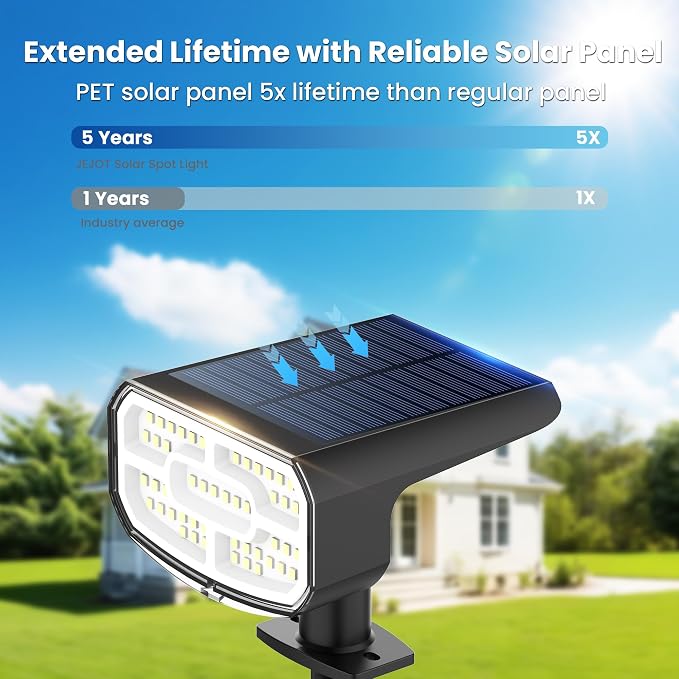 Solar Lights Outdoor Waterproof IP65, Super Bright LED, Cool Light 2 Lighting - Image 8