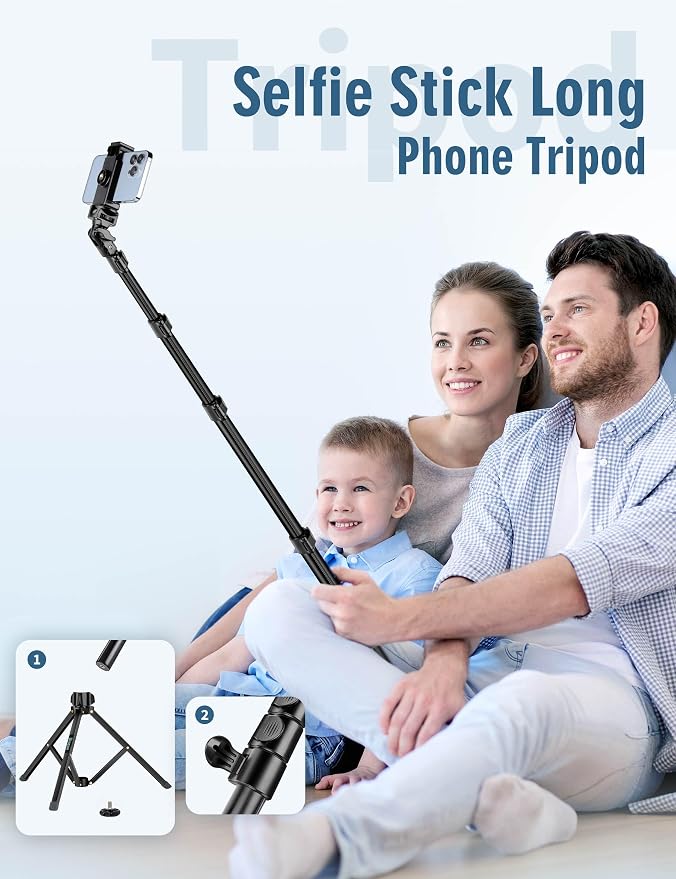 Nineigh Phone Tripod, Aluminum Tripods Stand - Image 4