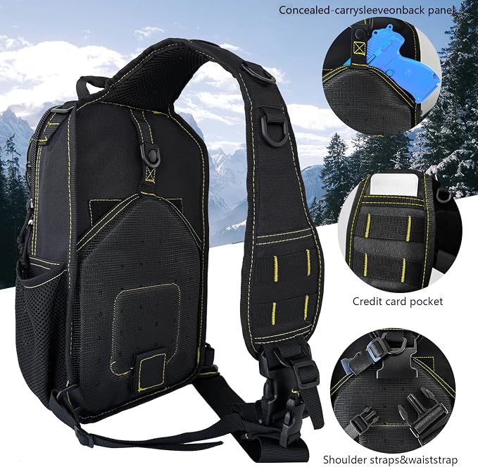 Rover Sling Pack Tactical Shoulder Sling Bag Backpack - Image 3