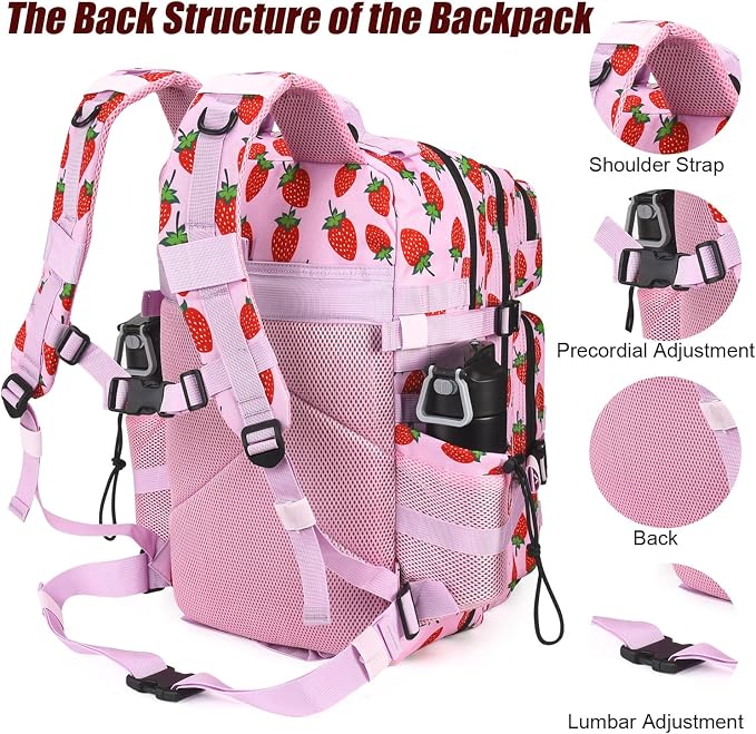 45L Tactical Backpack for Men Women, Military Assault Pack - Image 6