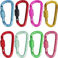 Multi-Pack Aluminum Carabiner Clips, Outdoor Activities by Unknown